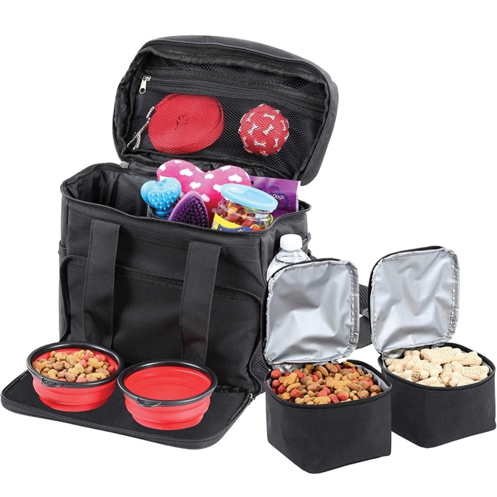 NWT Organizer travel tote bag kit, with 2 zipper accessory bags